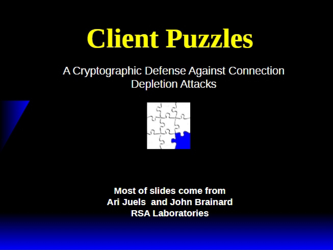 Puzzles for Clients