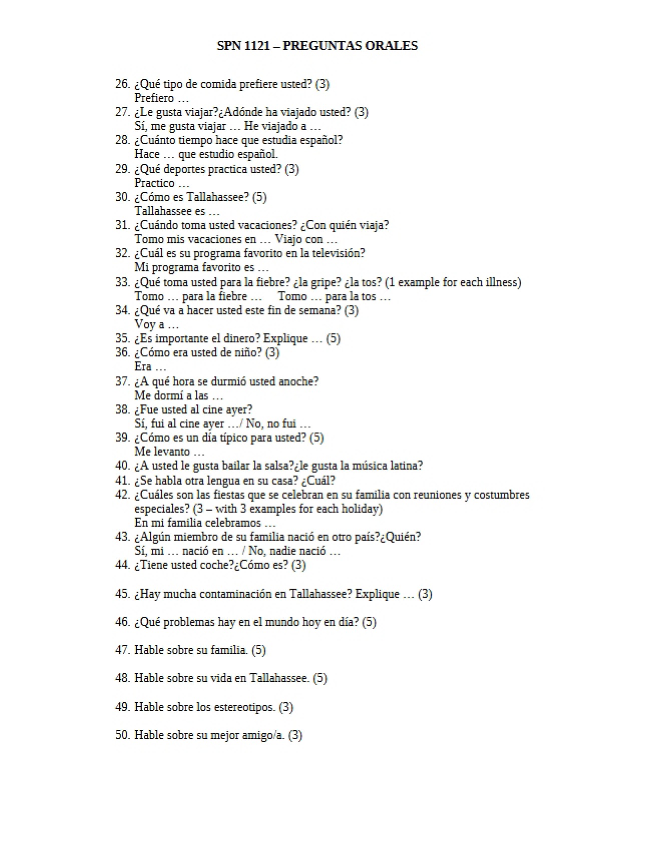 Oral Questions
