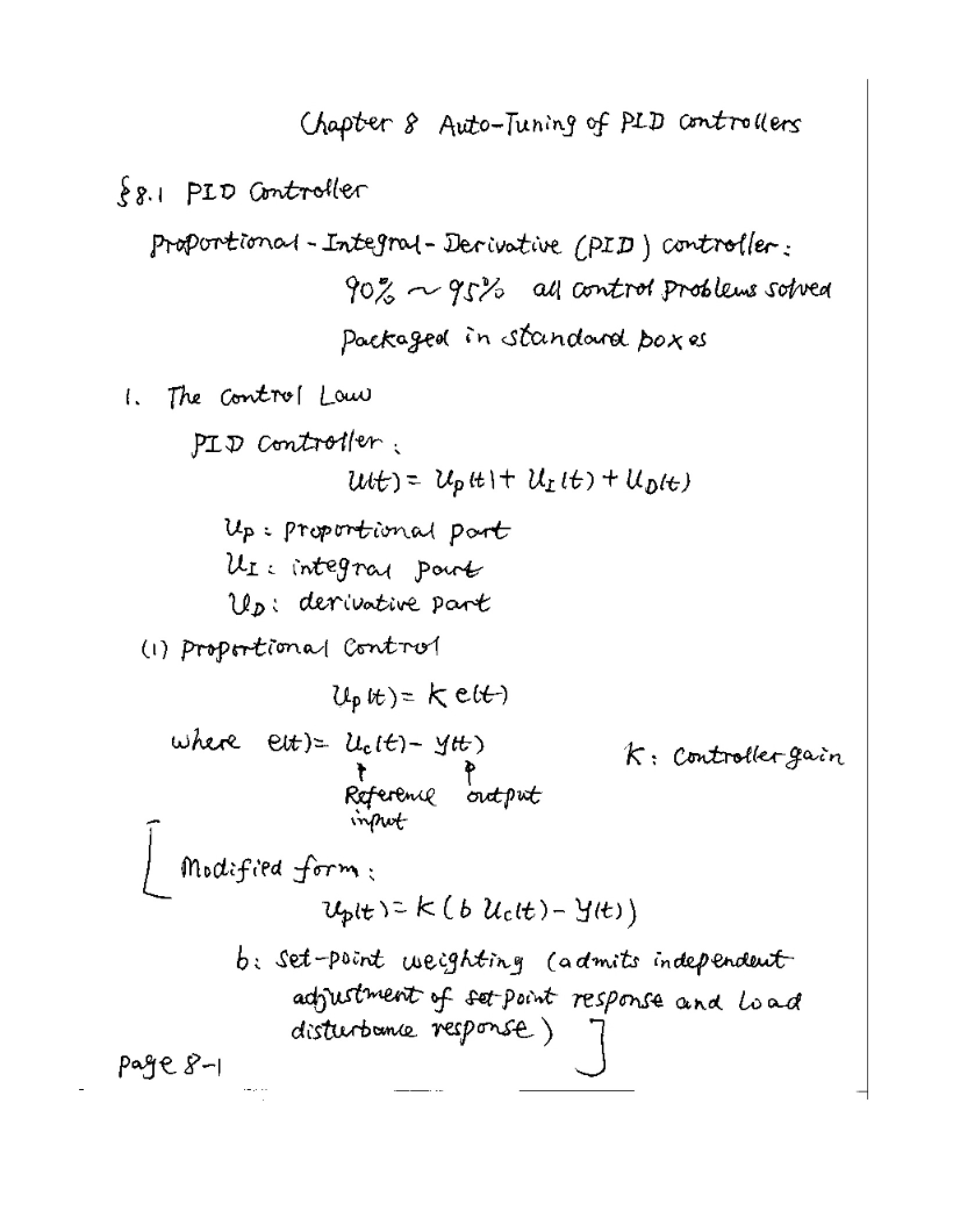 PLD Controller Auto-tuning Chapter 8