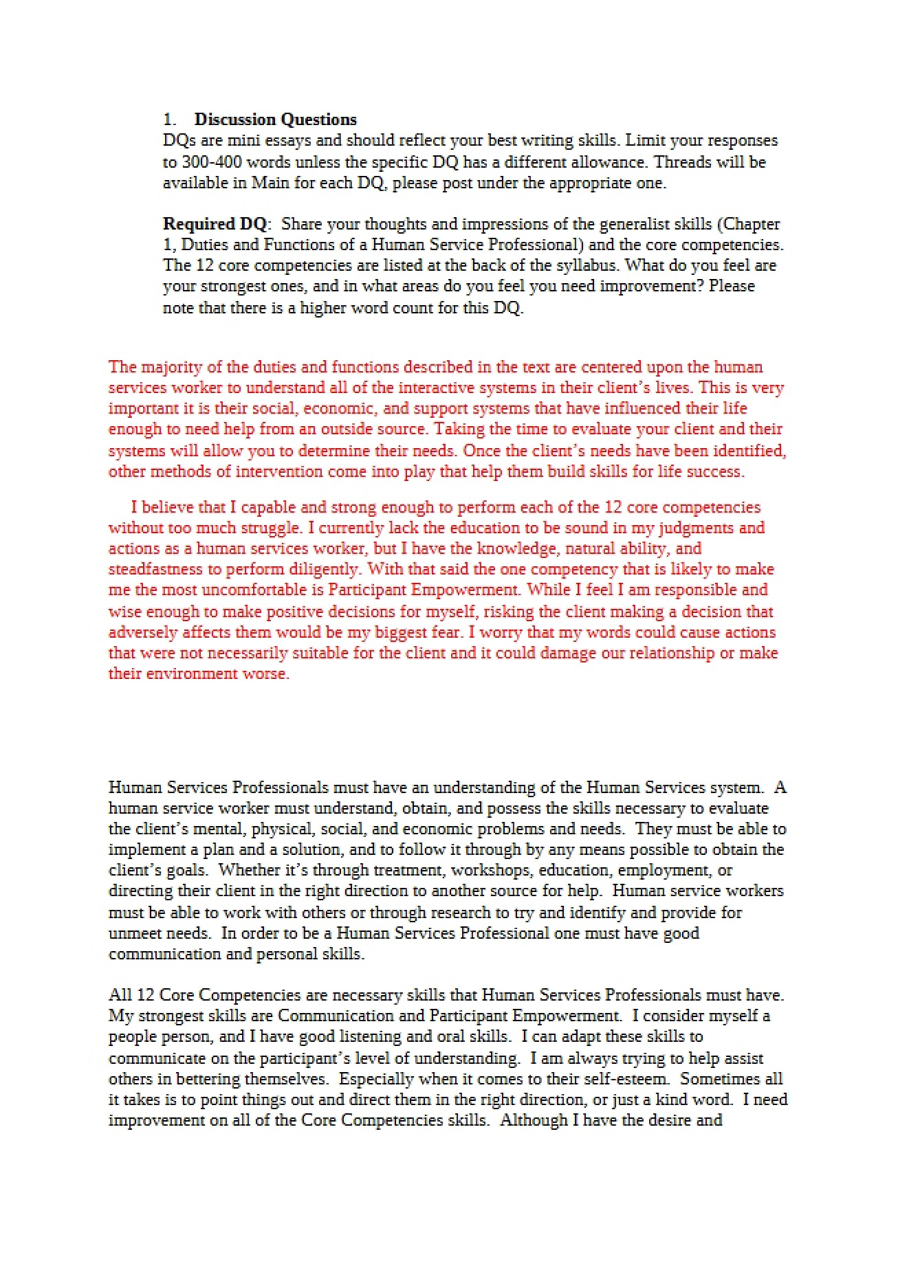 Advanced Human Services Research