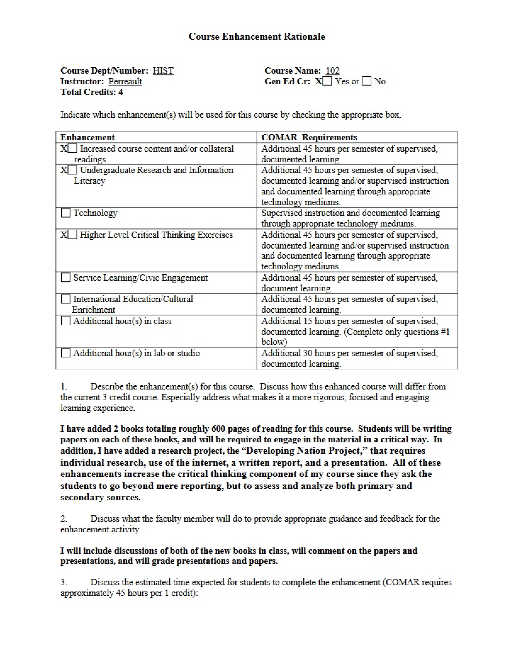 Course Syllabus for World Civilizations