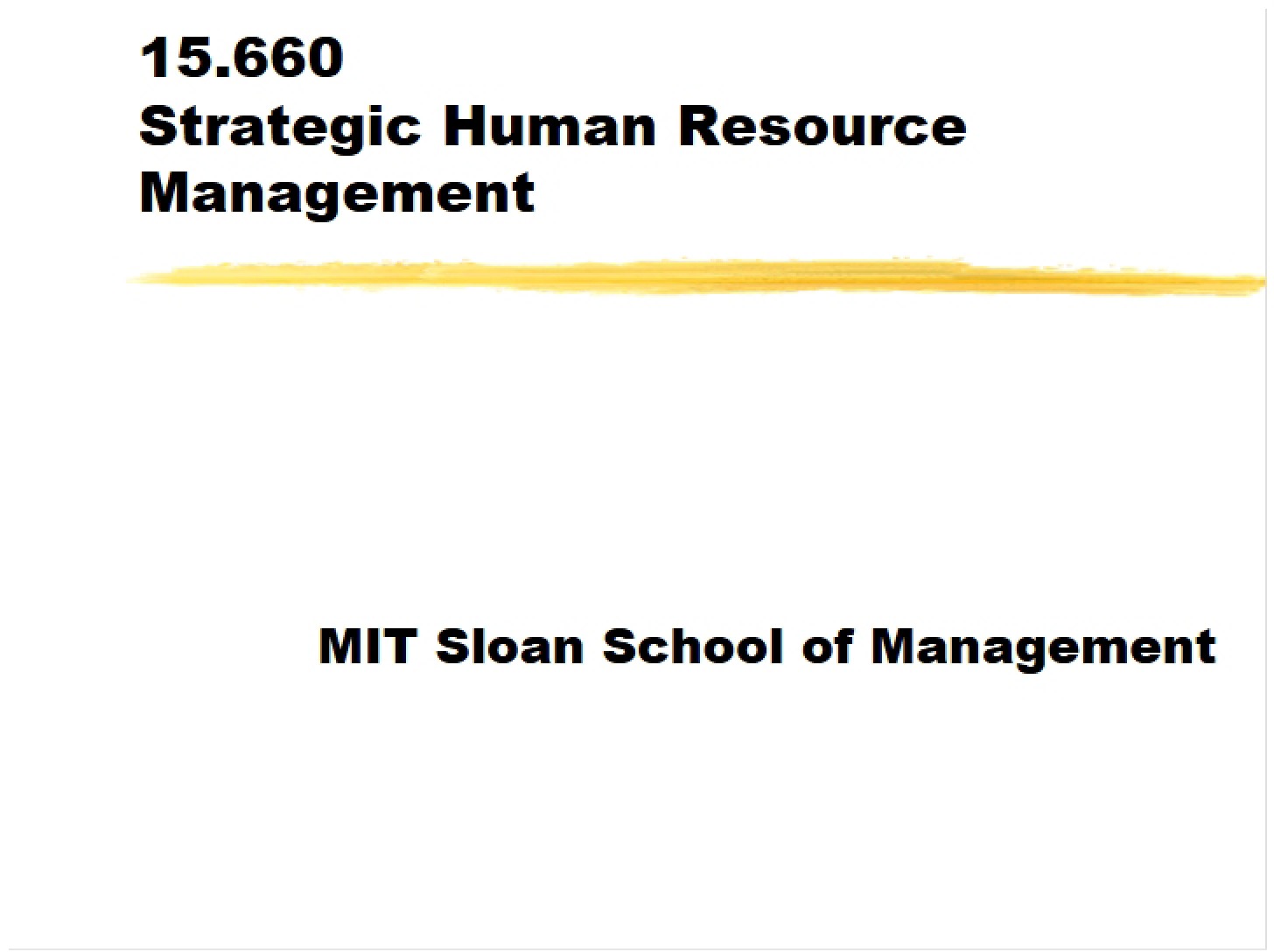 Strategy in HR Management
