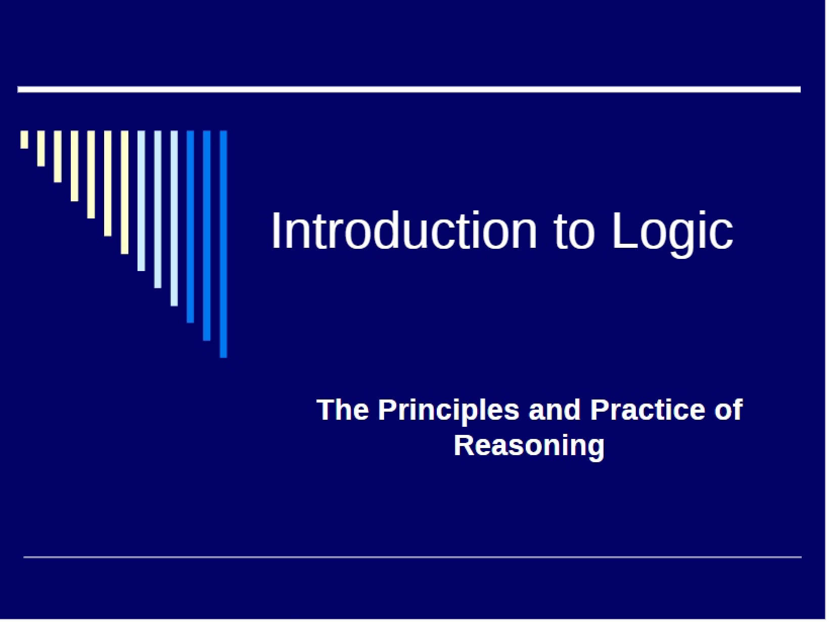 Logic An Introduction