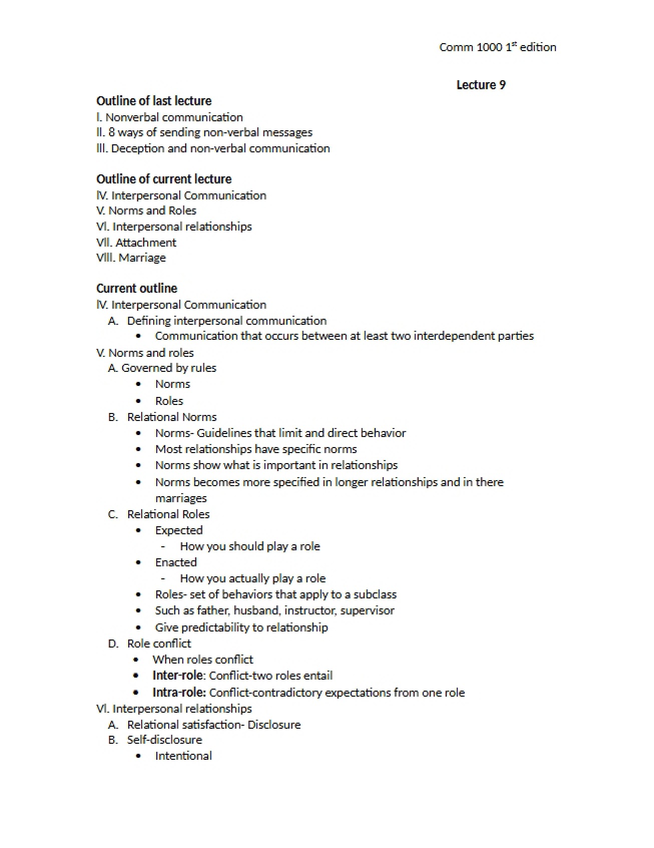 Introduction to Interpersonal Communication