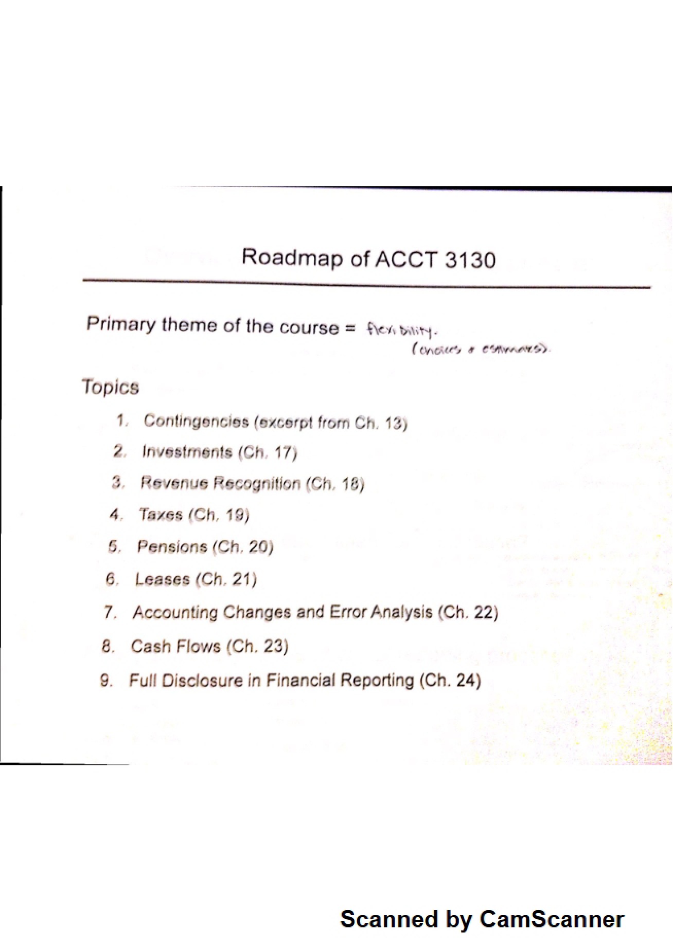Intermediate Accounting III Notes - Part Two