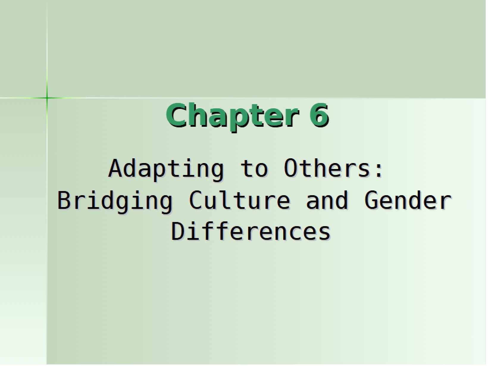 Bridging Differences in Gender and Culture Adapting to Others