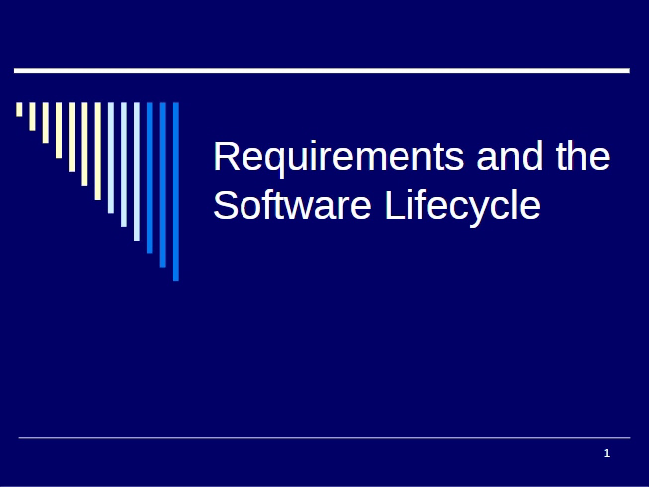 Software Lifecycle Requirements