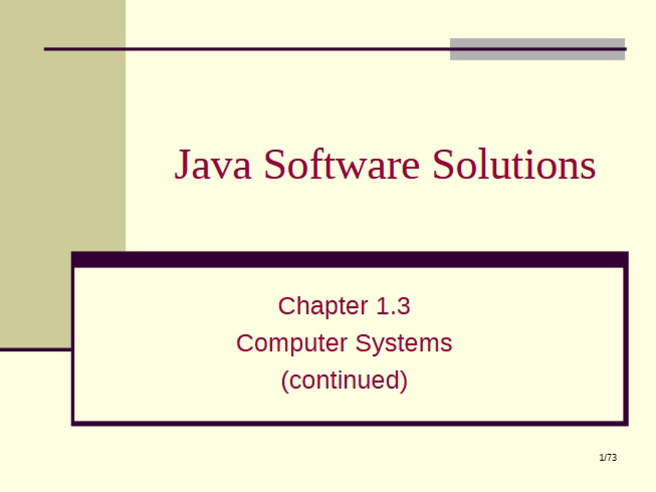 Java Software Manual
