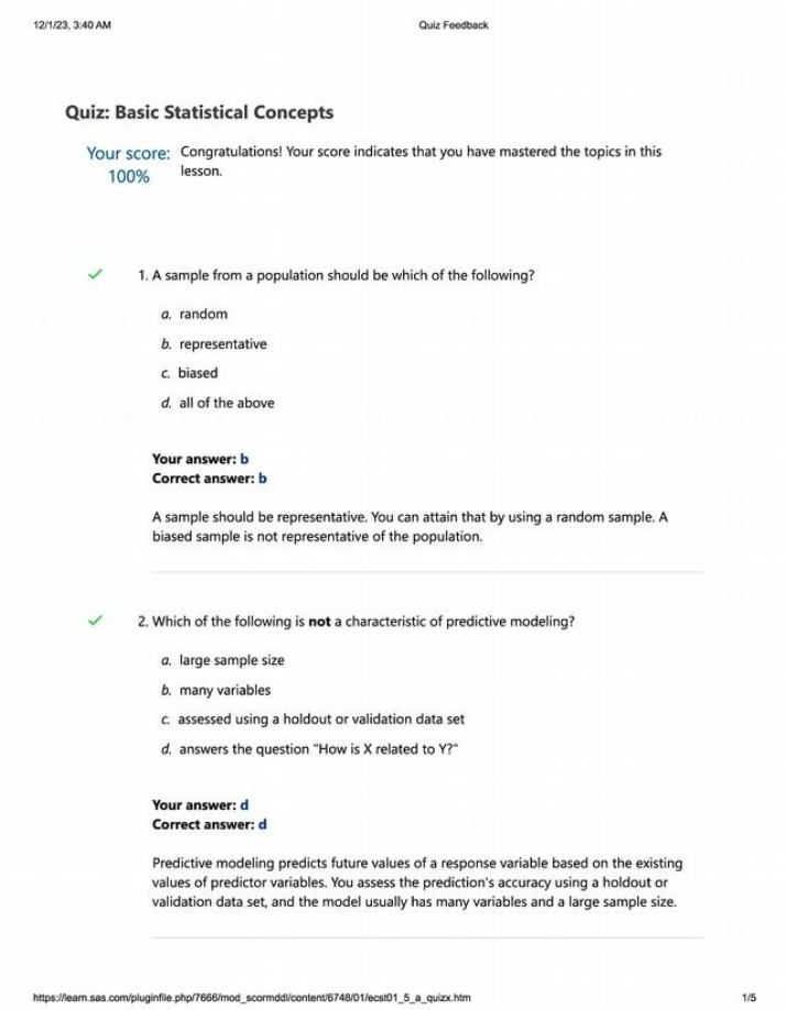 Quiz 13 - SAS Training