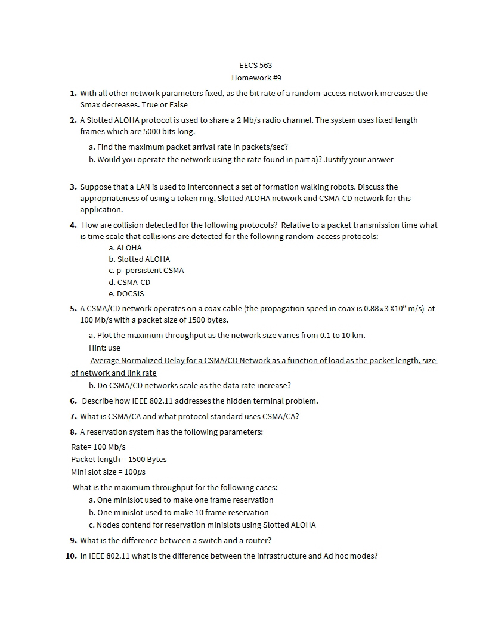 Assignment Nine