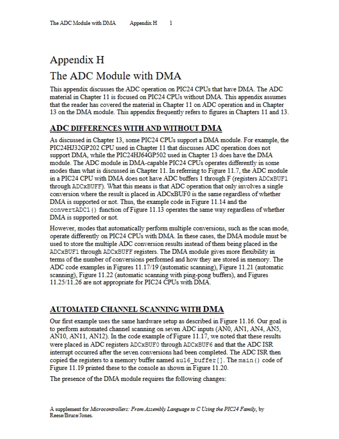 DMA and the ADC Module