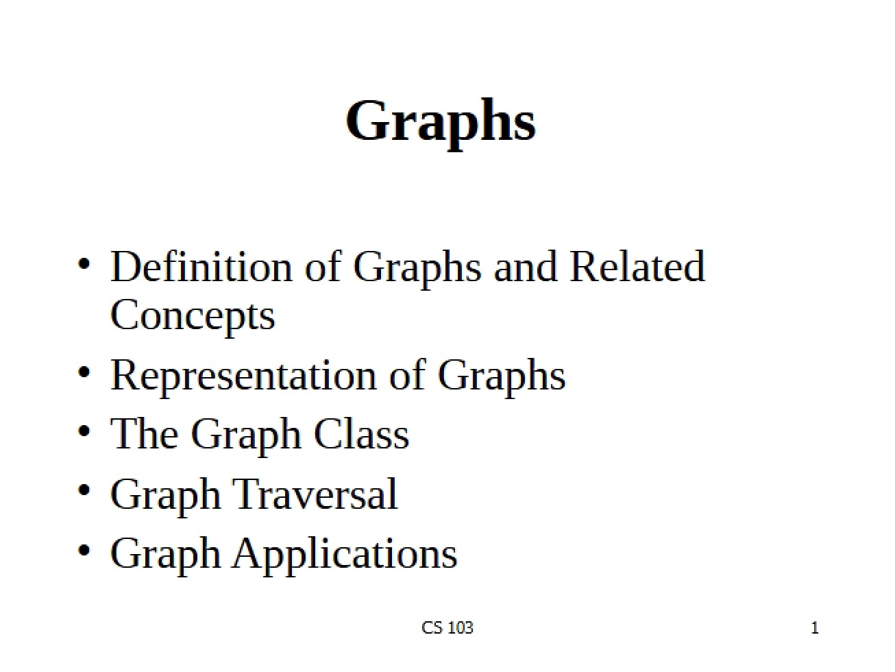 Graphs