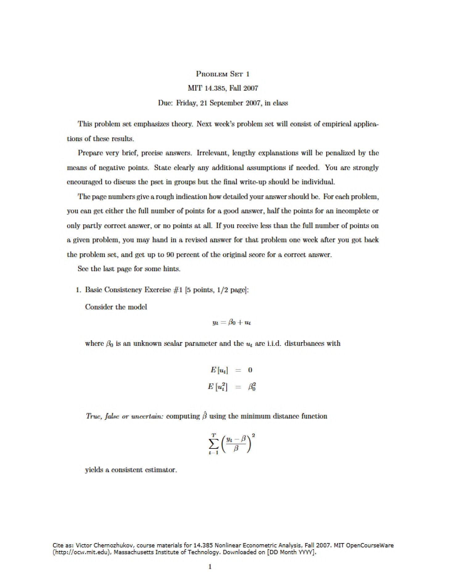 Assignment 1