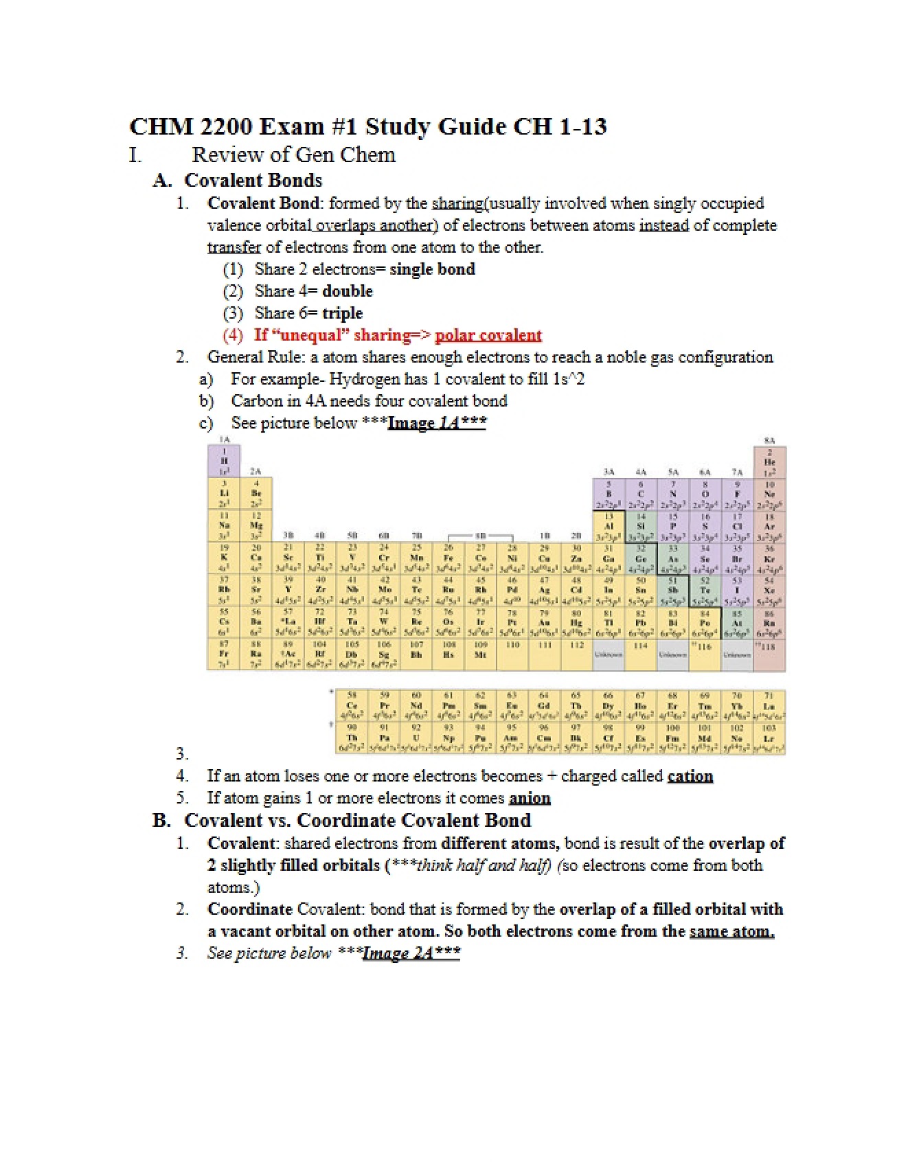 First Exam Content Summary