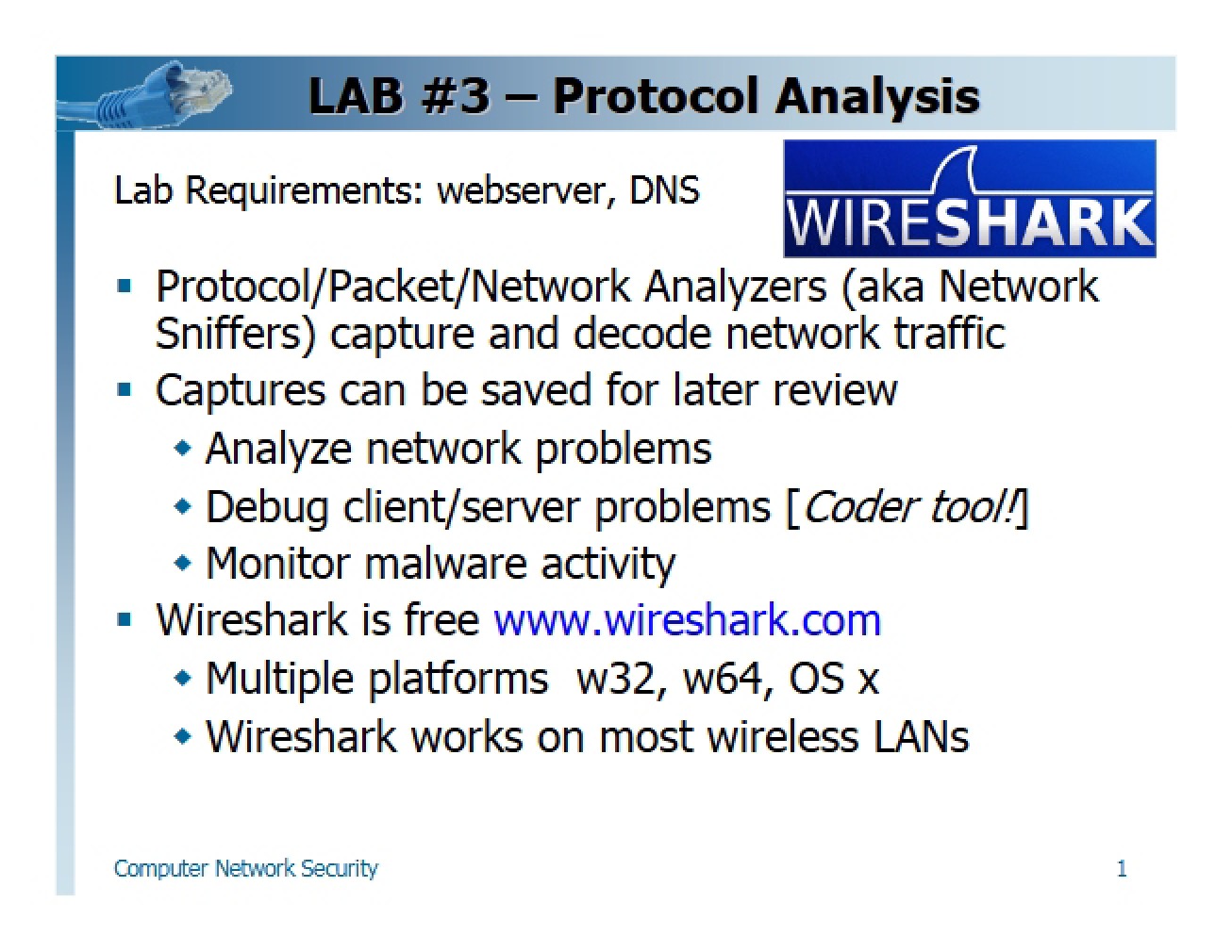 Analysis of Protocols
