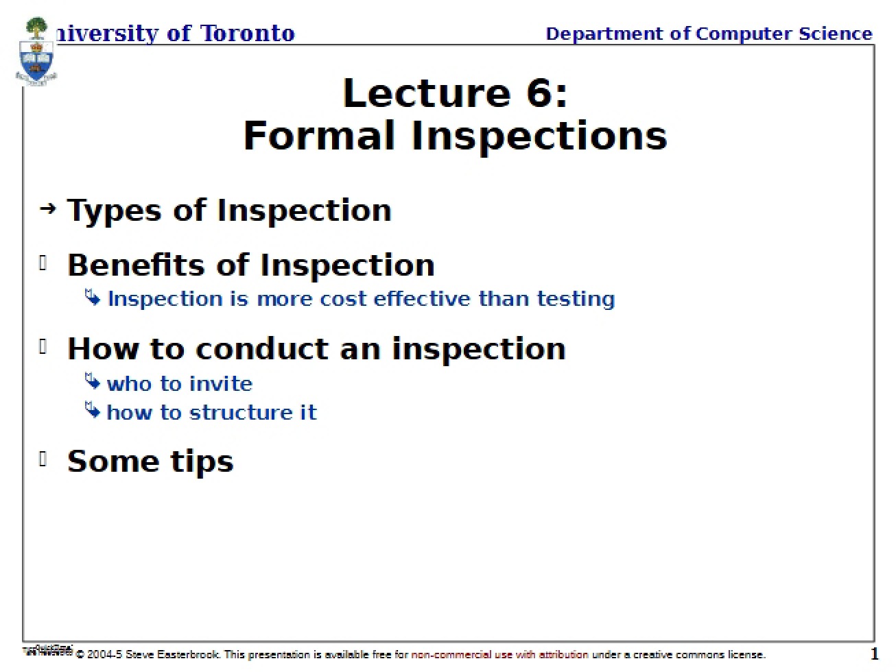 Inspections Formal