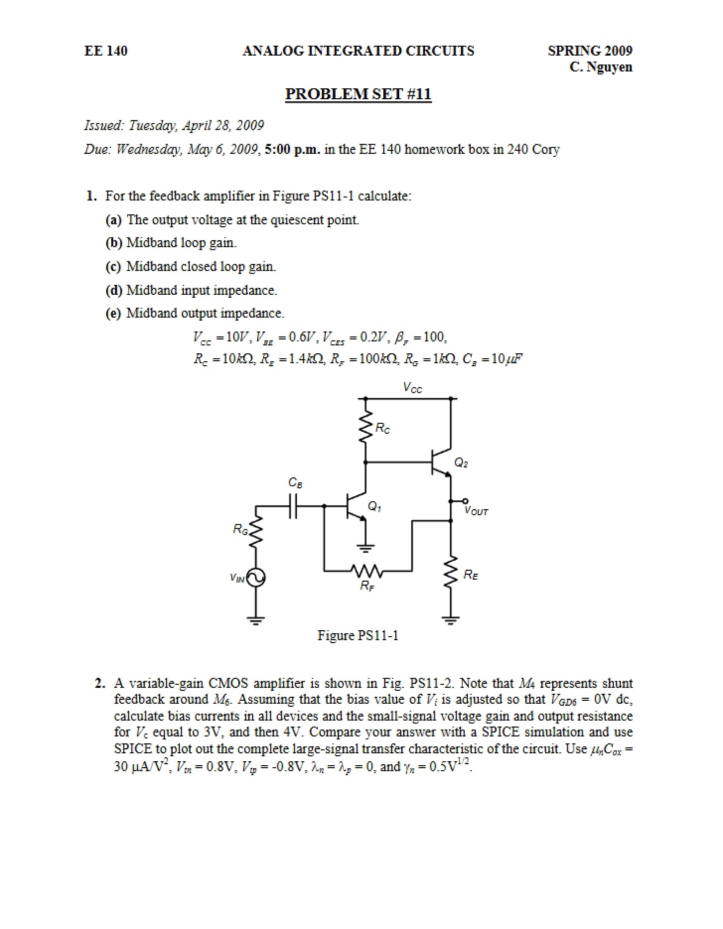 Course Problems