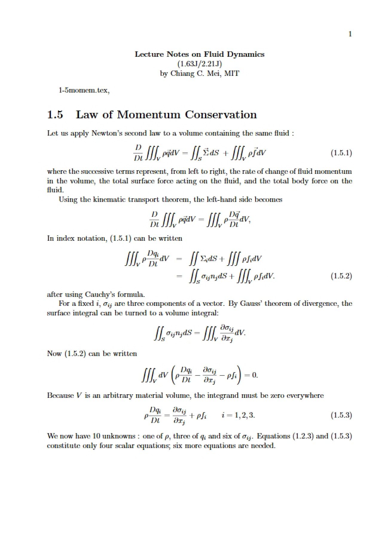 Advanced Fluid Mechanics Notes