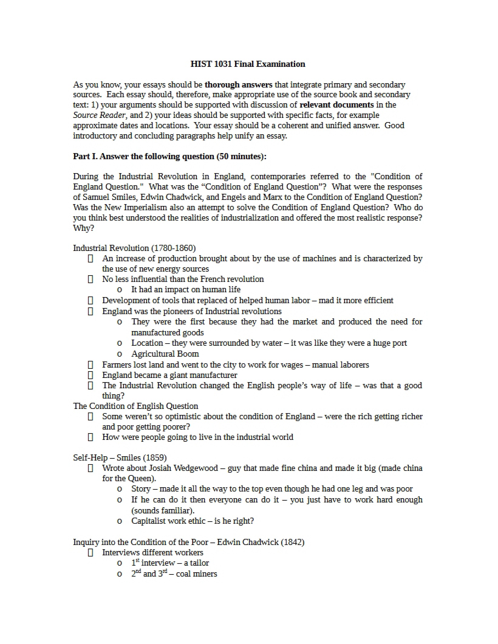 Final Examination