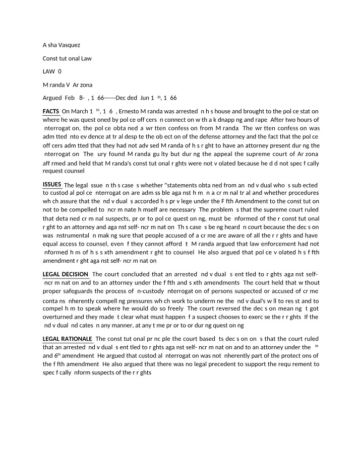 Case Briefs for Week 11