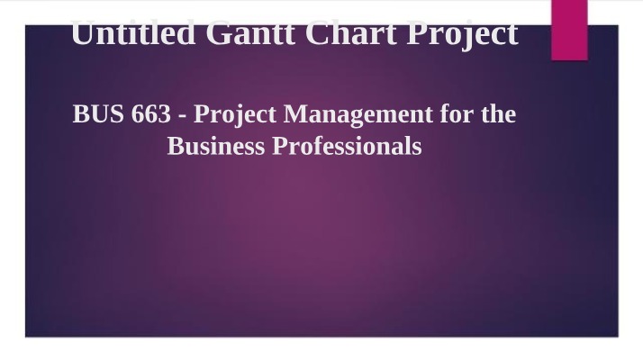Week 8 - Project Management for Business Professionals