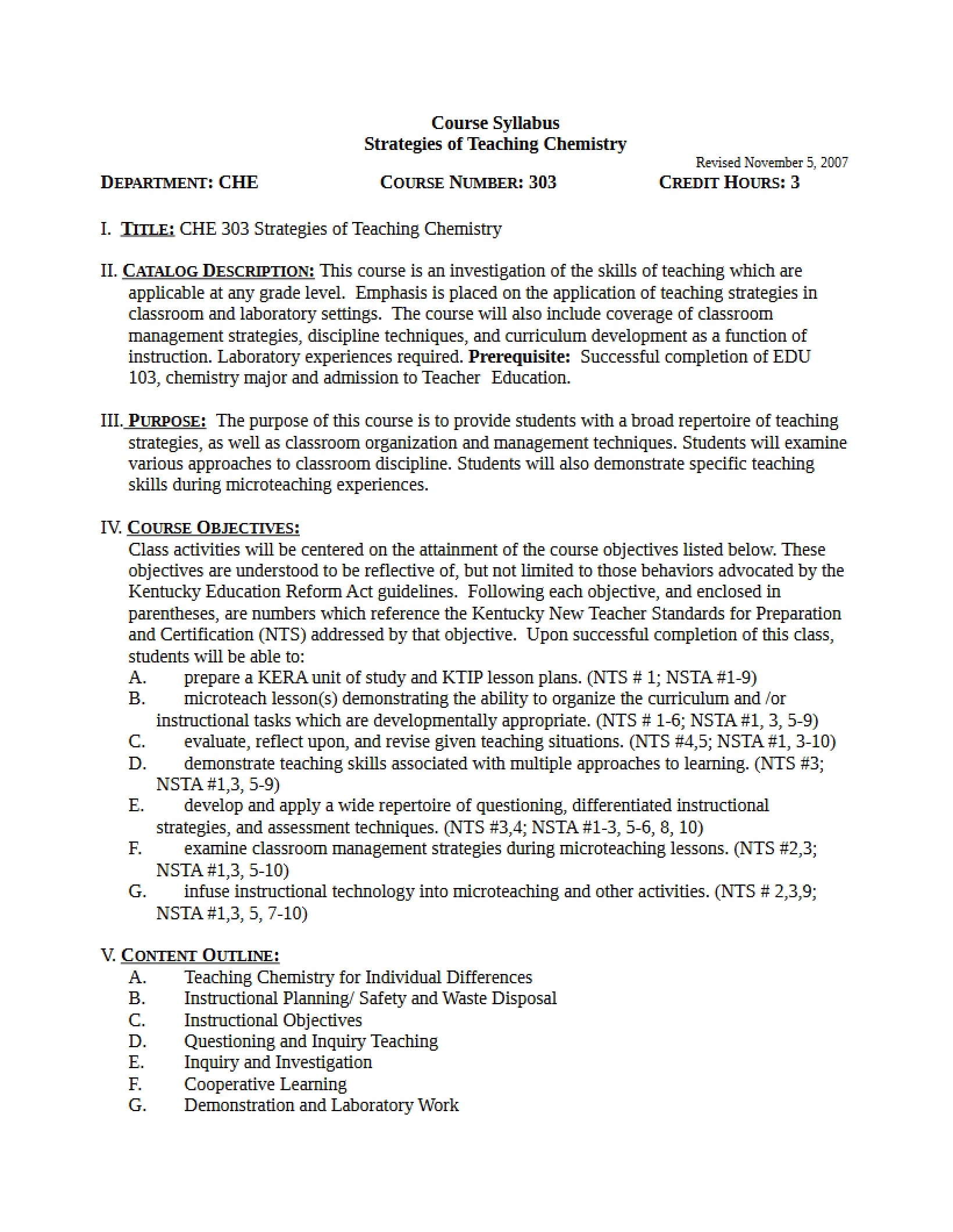 Syllabus