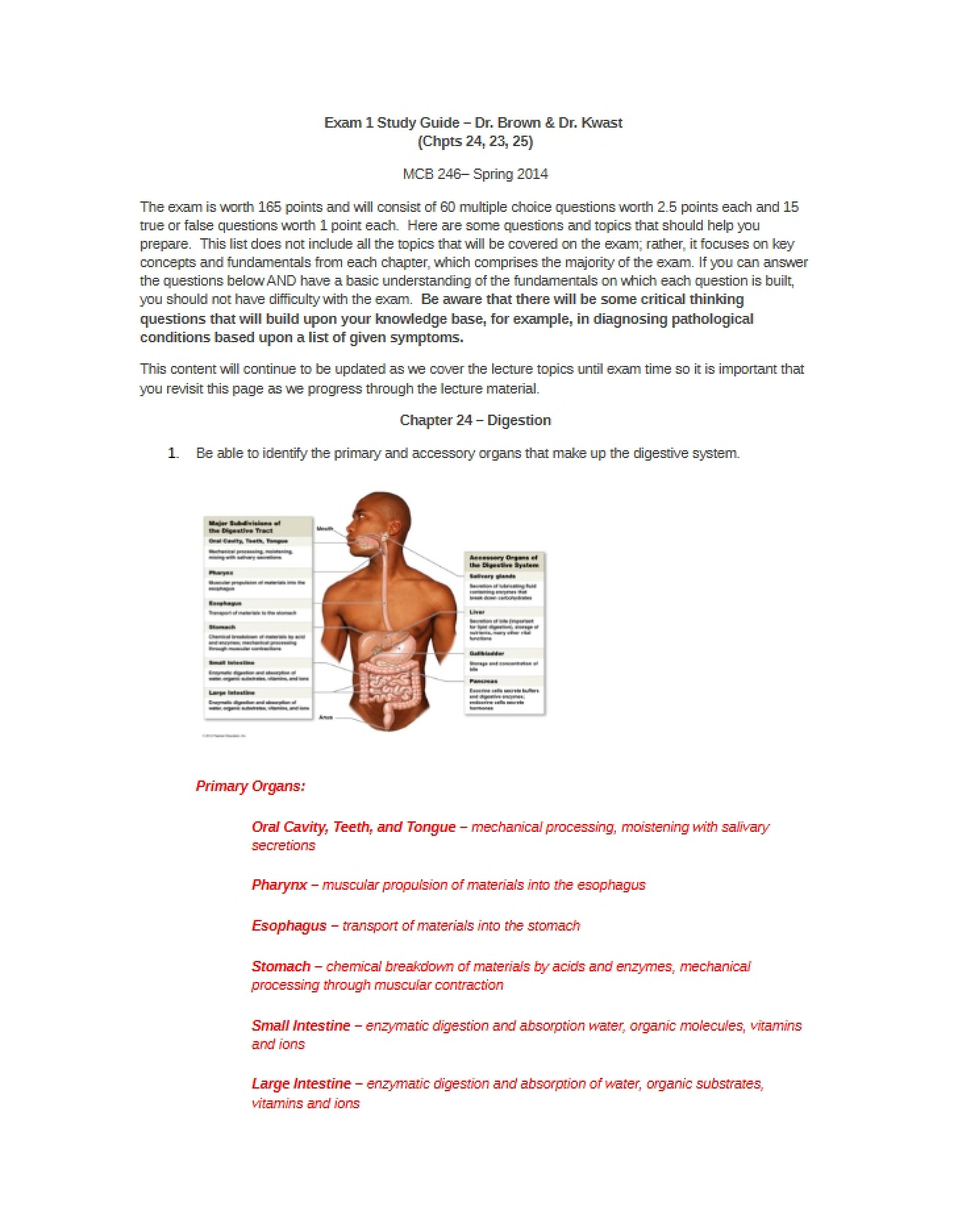 Study Guide 02 (MCB 246)