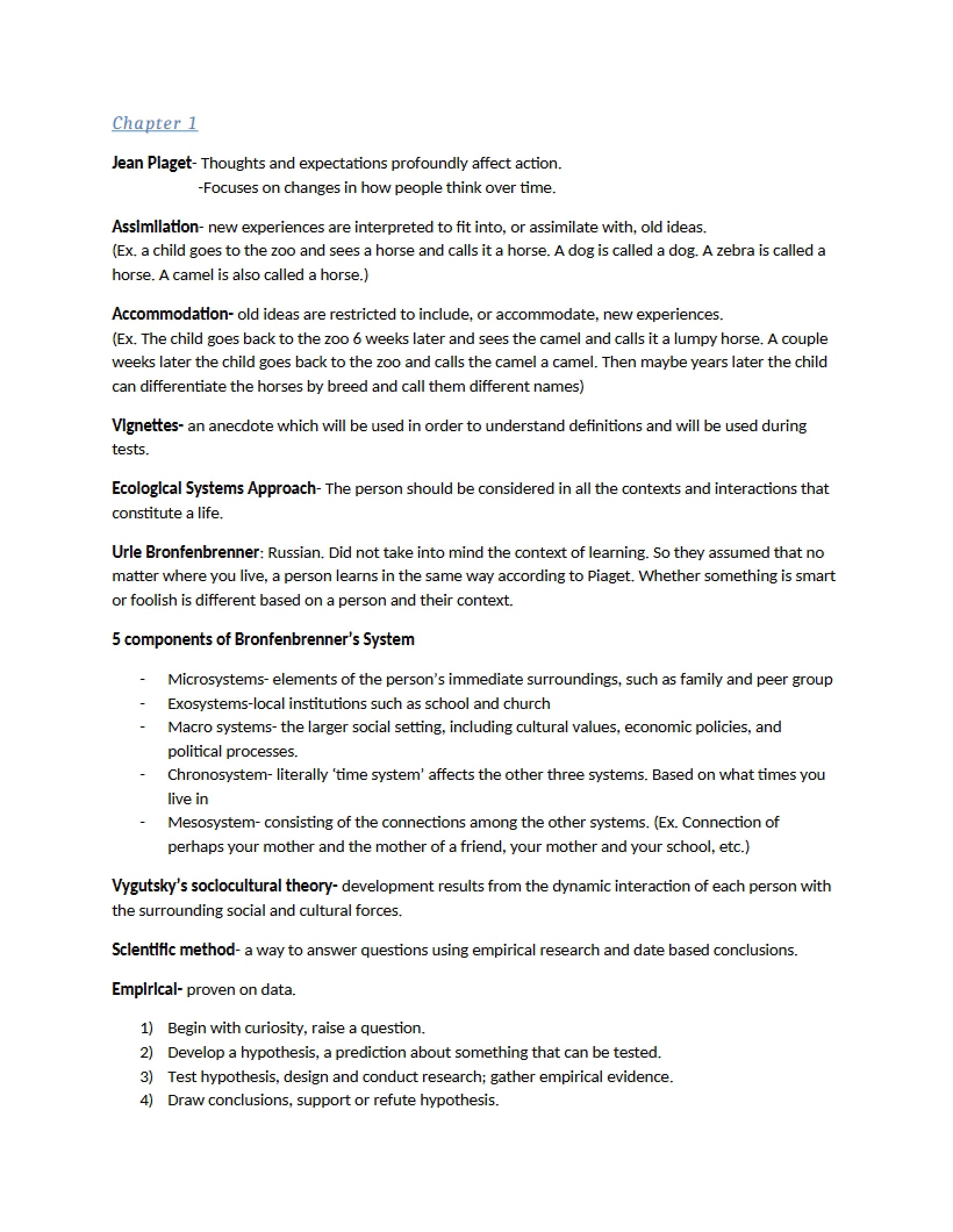 Developing Person Chapter 1