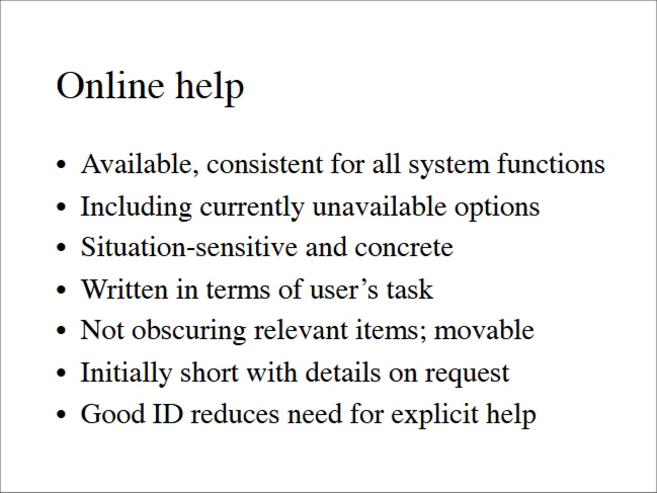 Help Online Systems