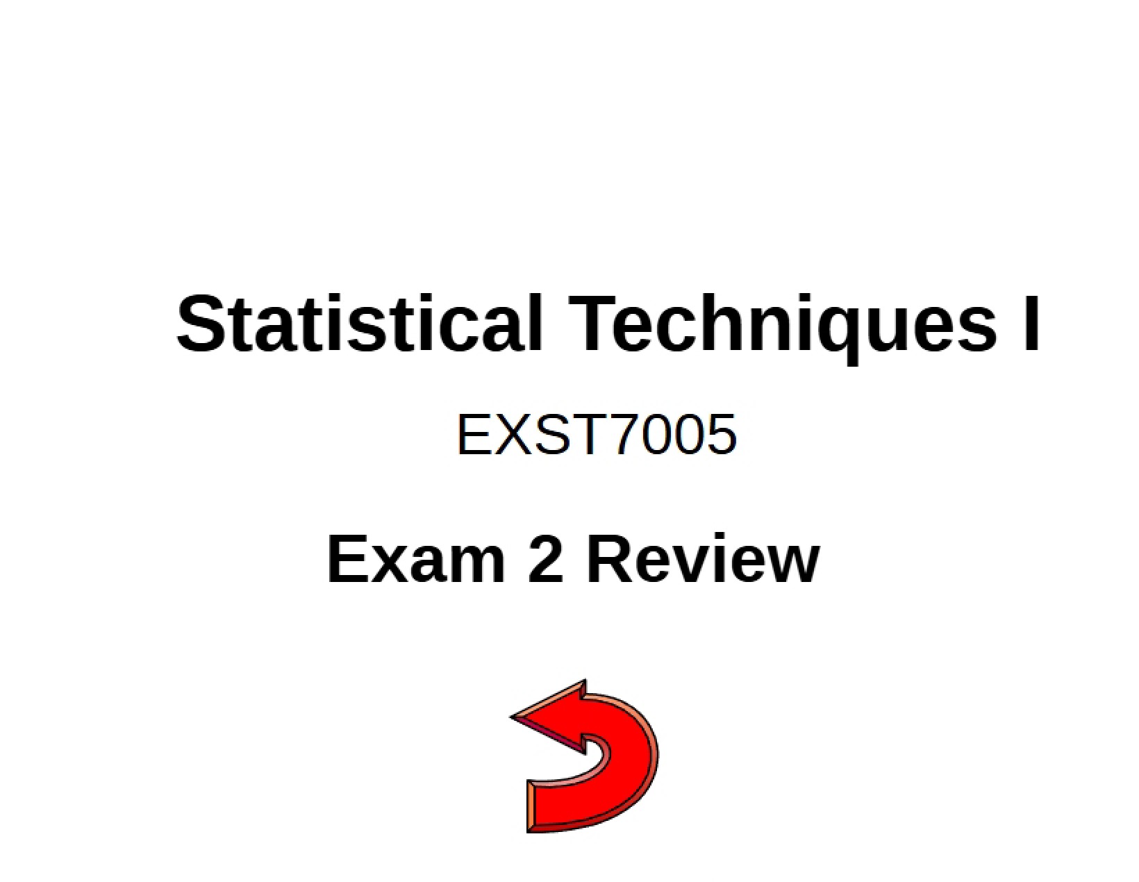 Review for Second Exam