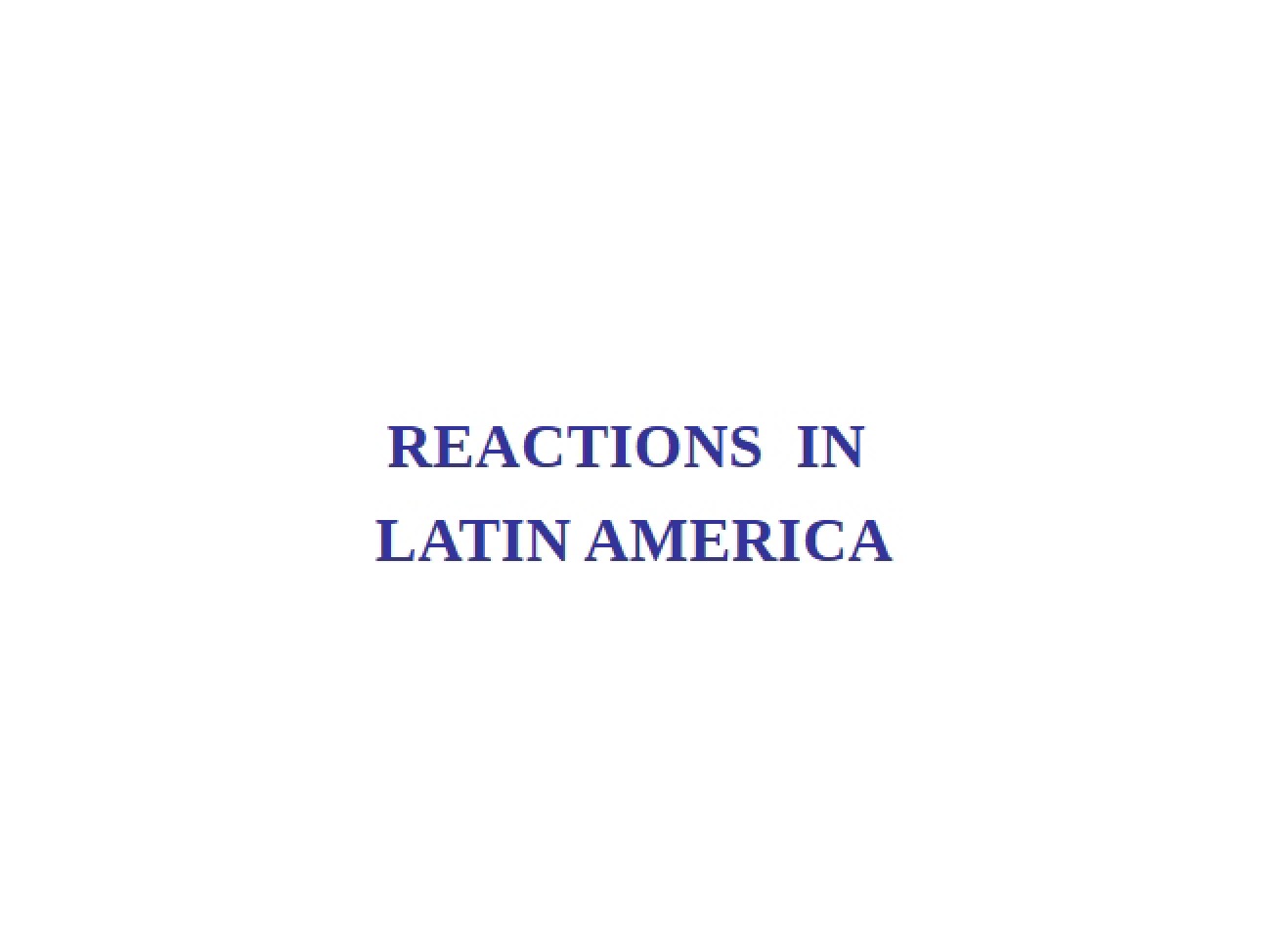 Latin American Responses to US Foreign Policy