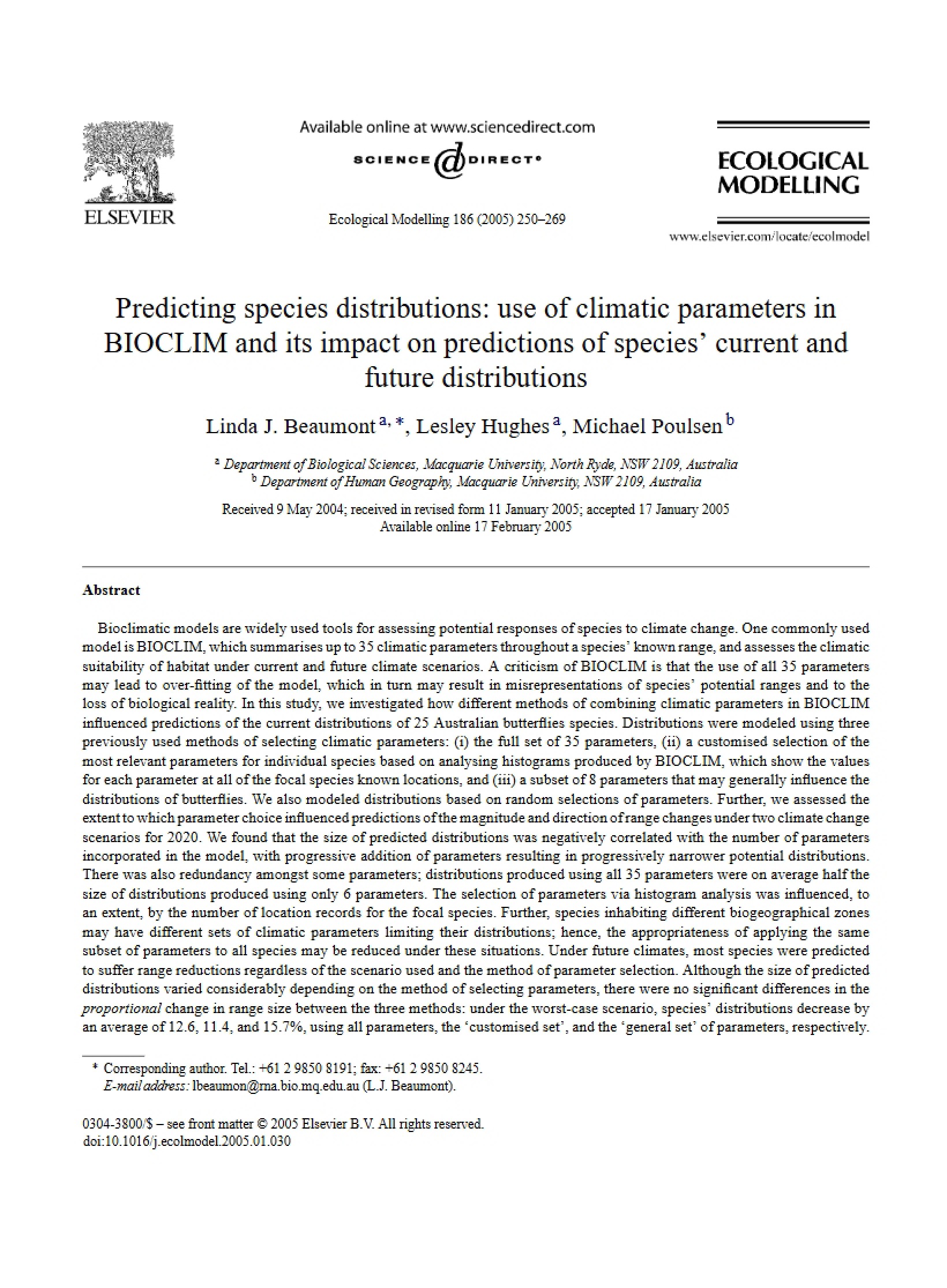 Species Distribution Prediction