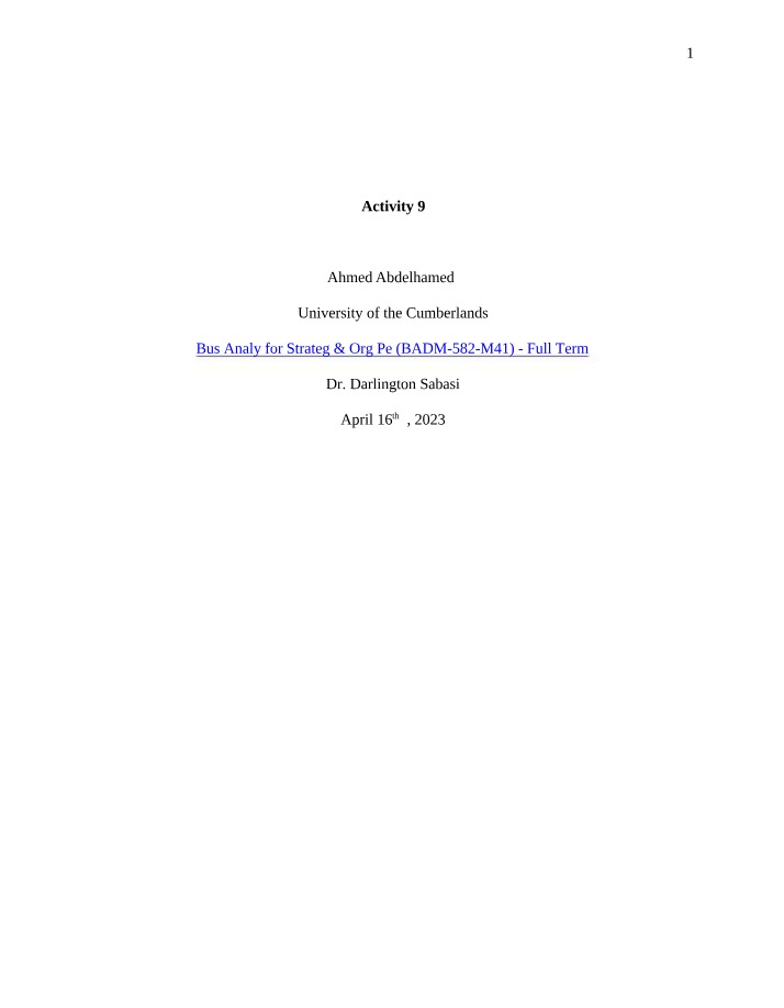 BADM-582-M41 - Activity 9