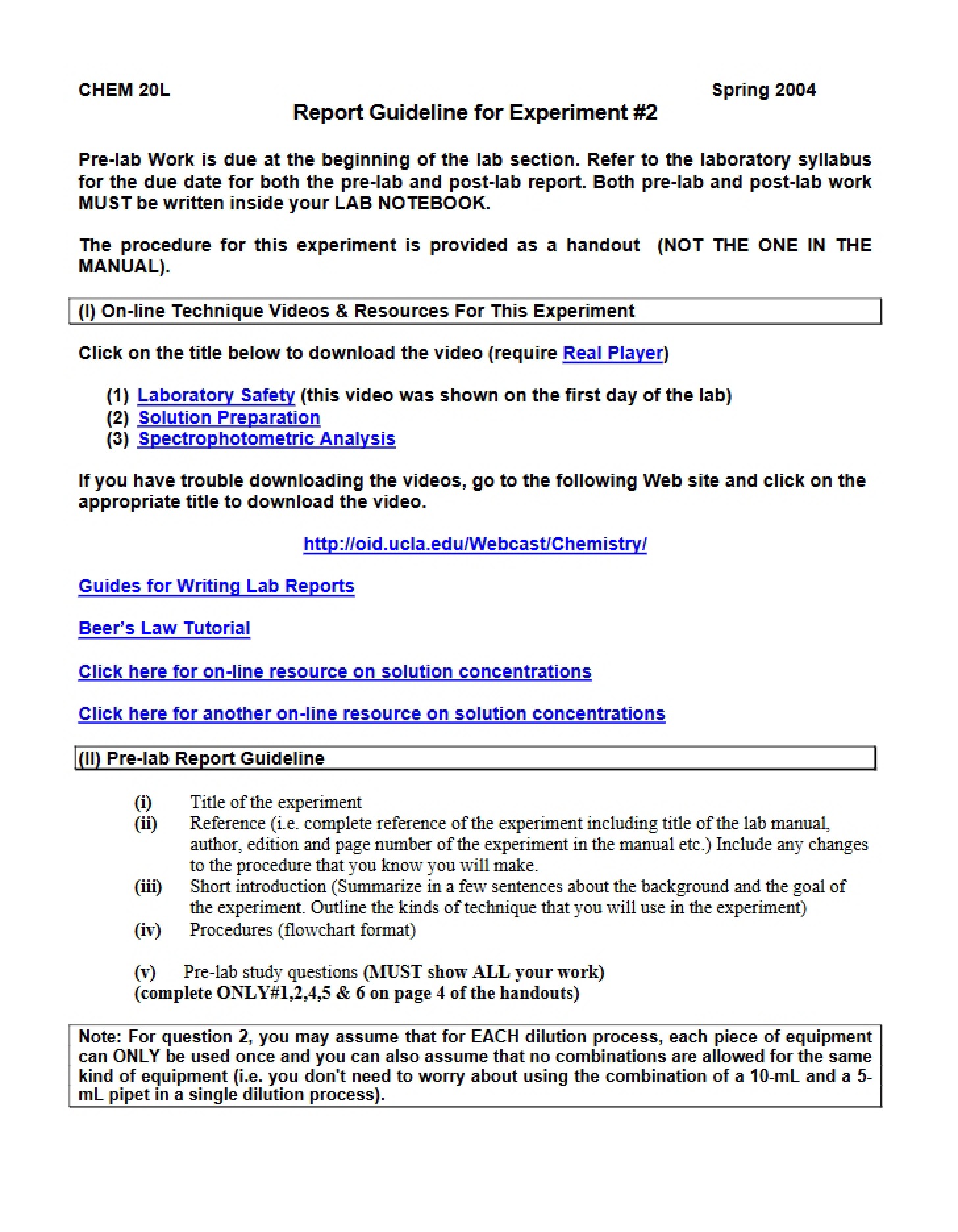 Safety Guidelines