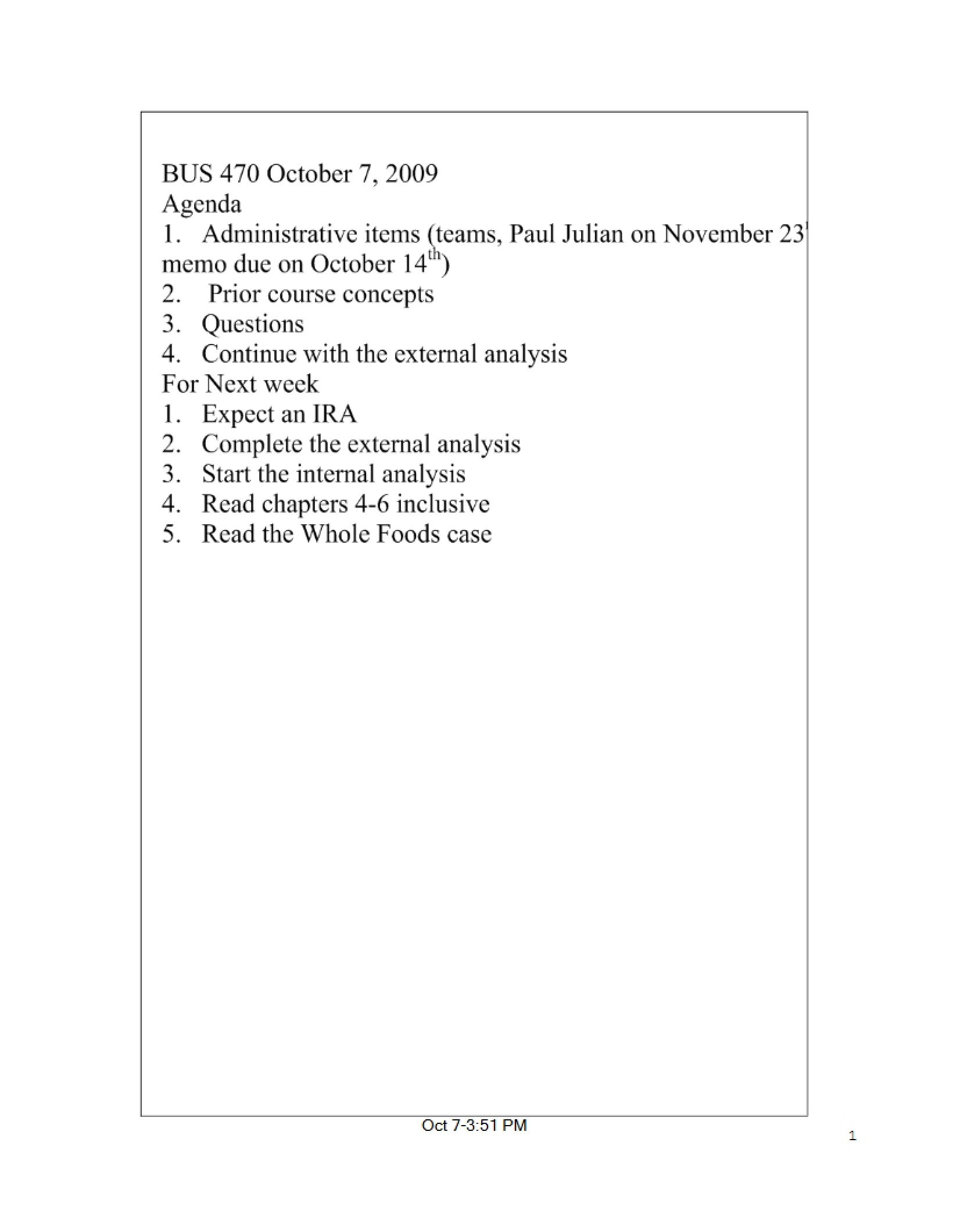Business Policy Study Notes - 20 Pages
