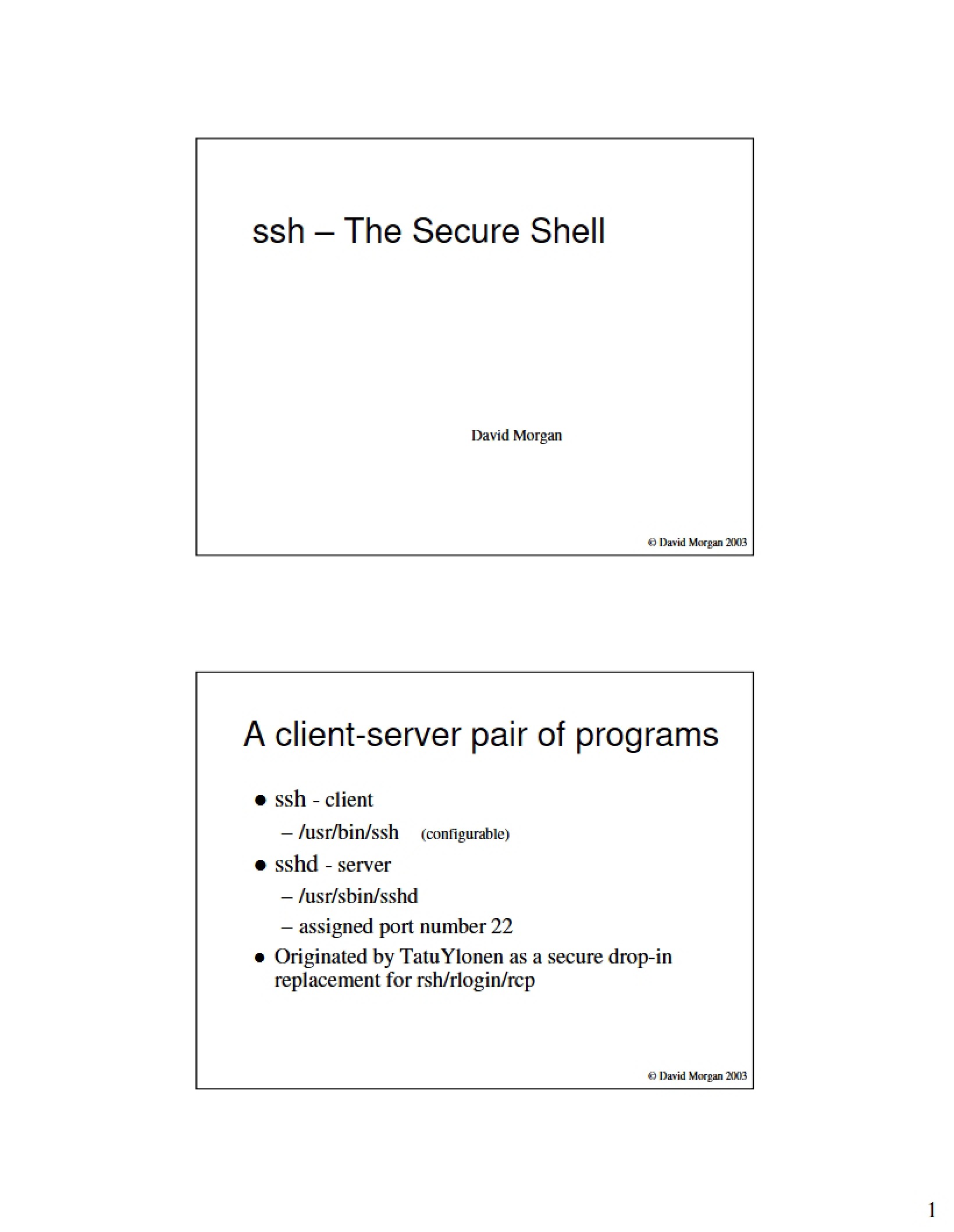 Secure Shell (SSH) Protocol