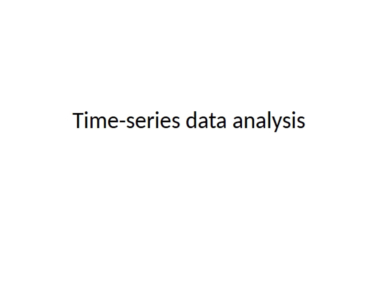 Time-Series Data Analysis, Part Three