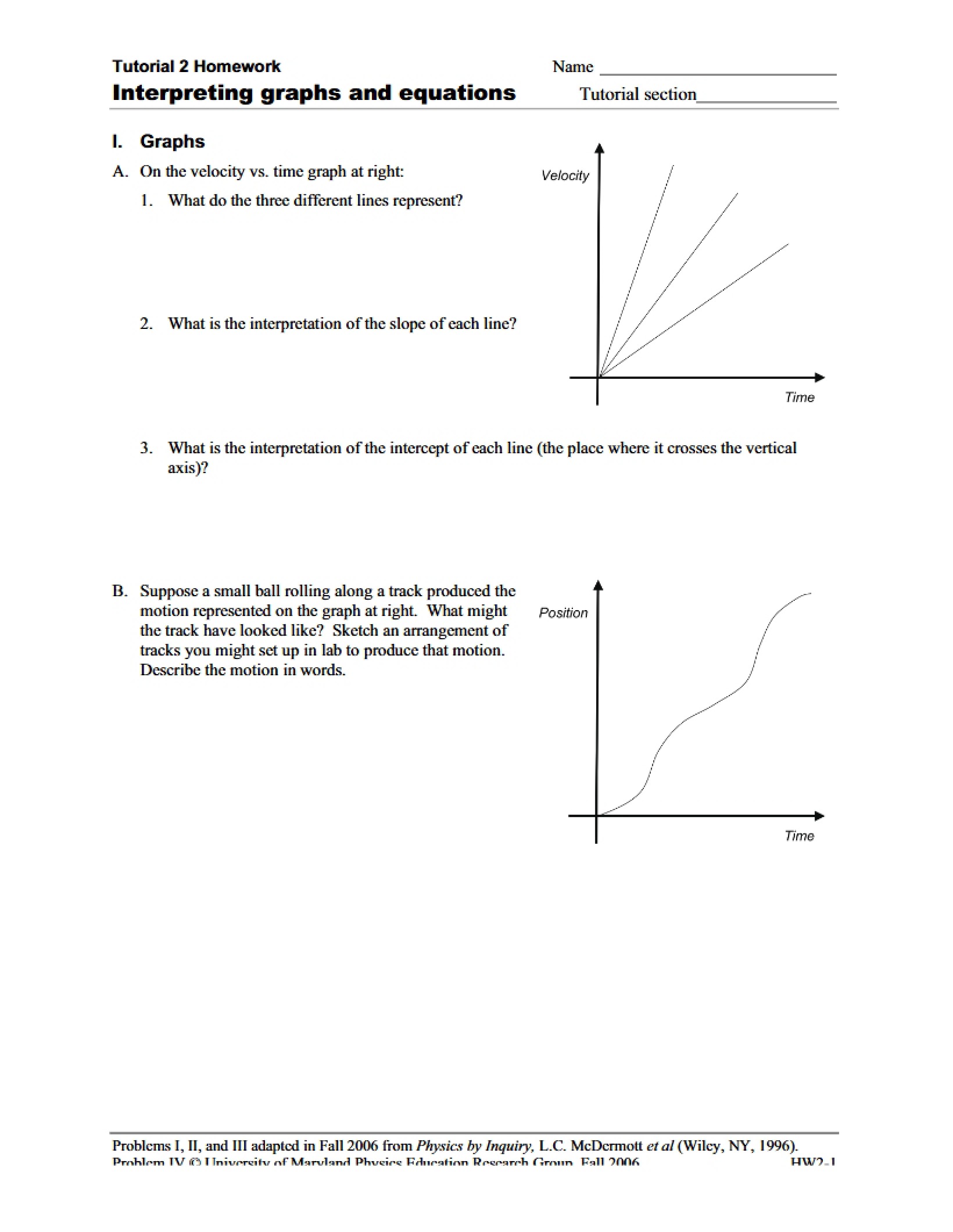 Homework Tutorial 2 Graph Interpretation