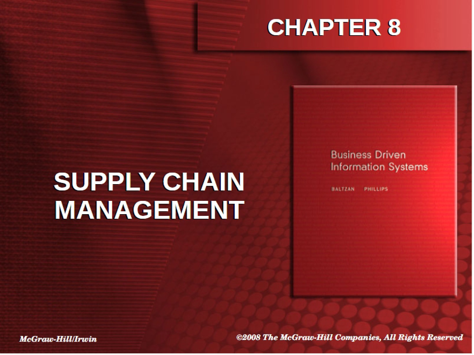 Mgmt of Supply Chains