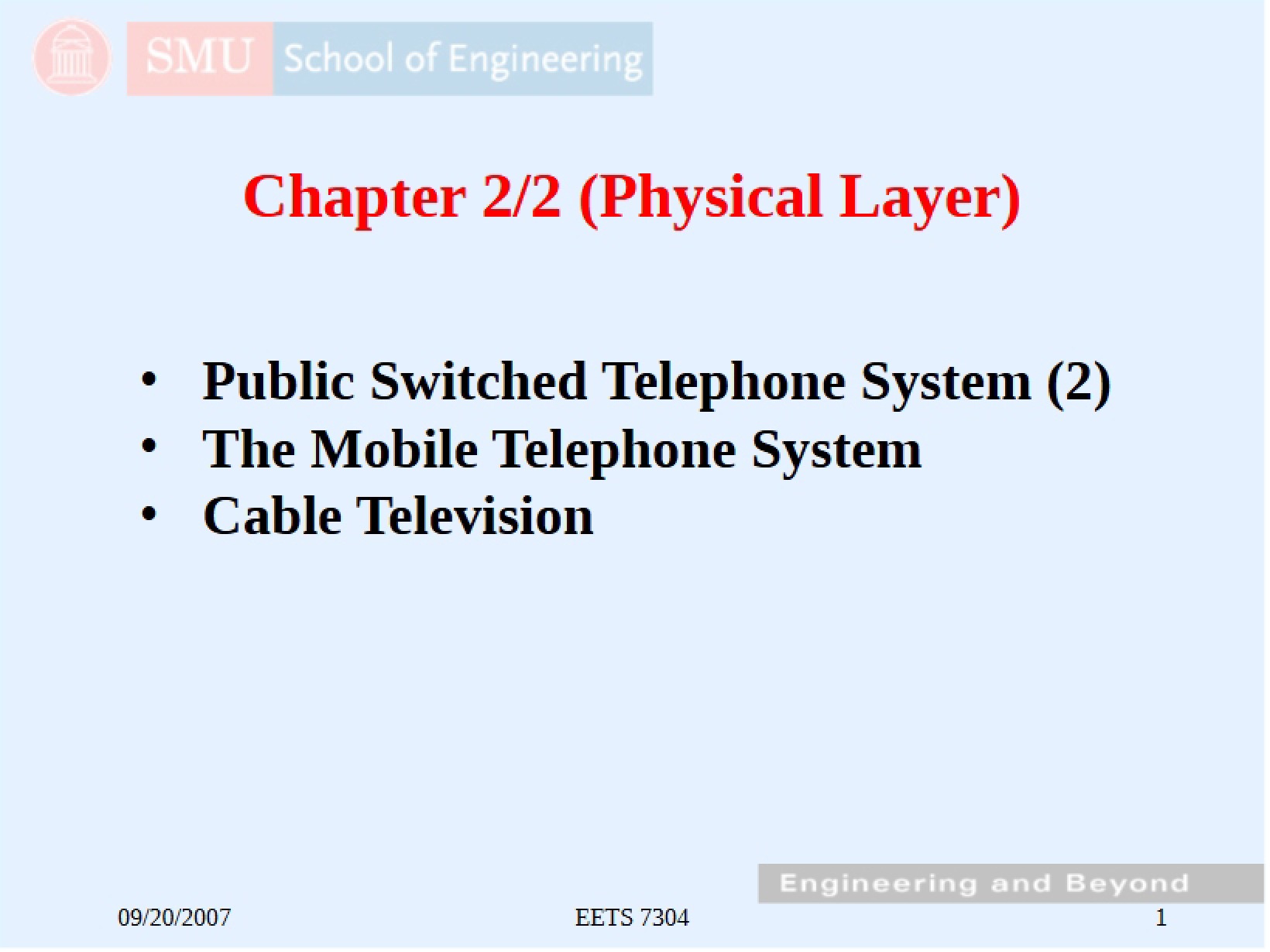 Physical Layer Concepts