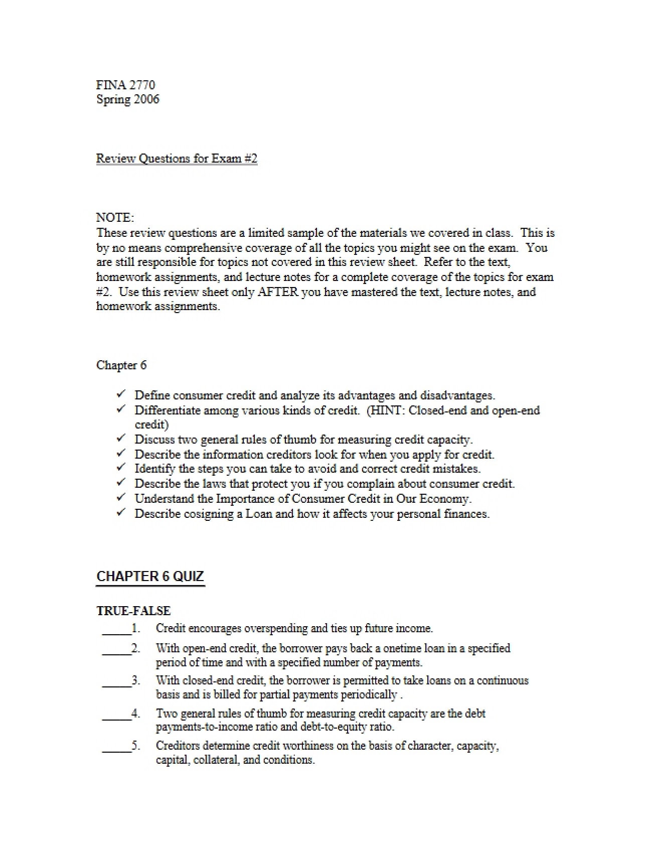Personal Finance Review
