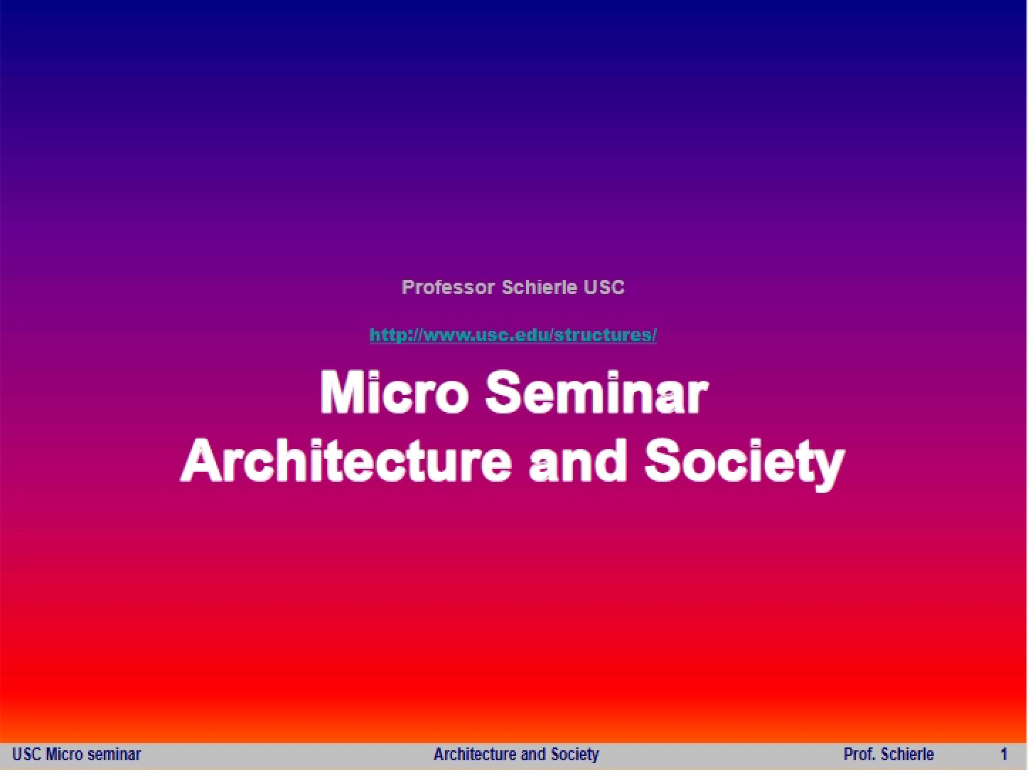 Society and Architecture