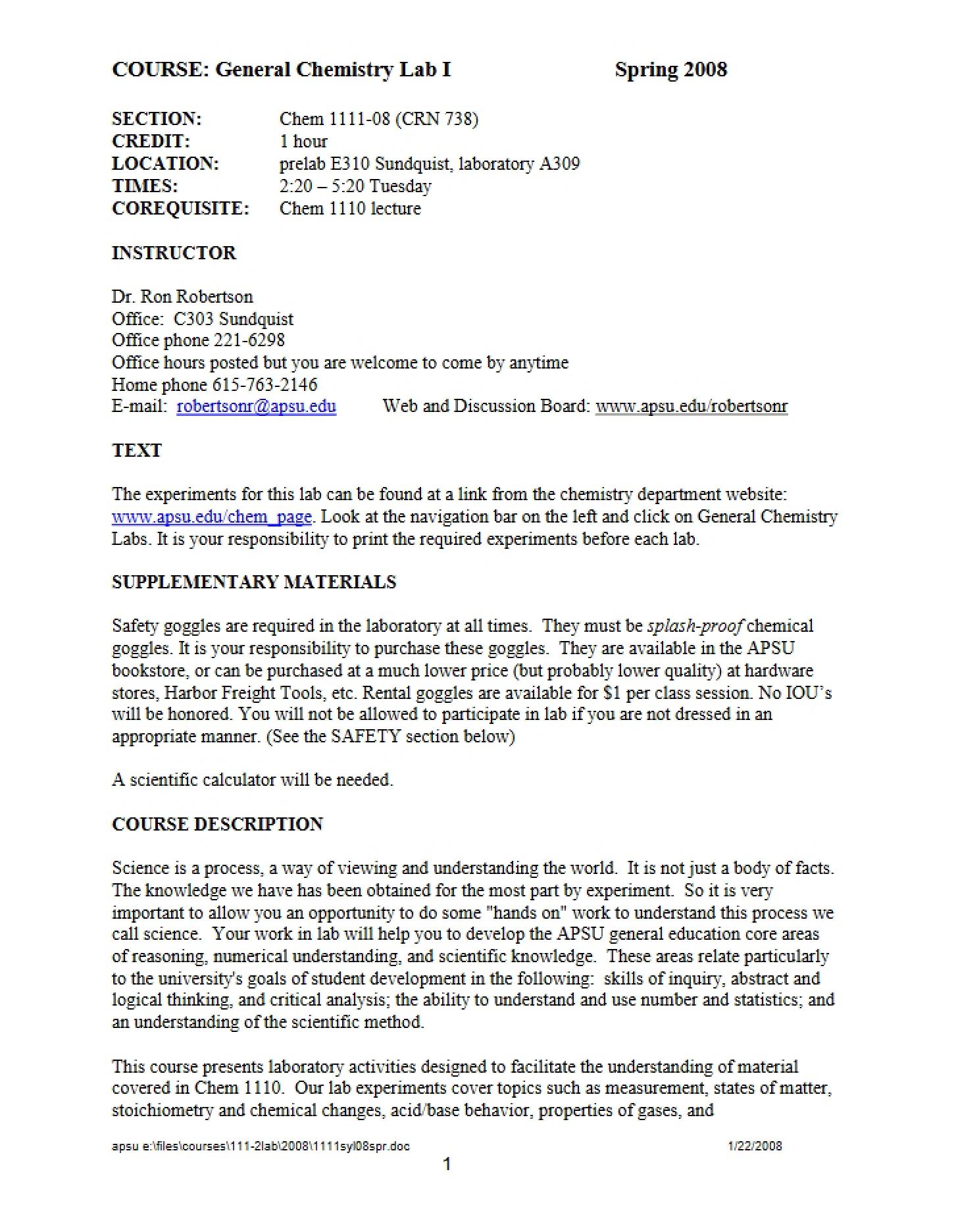 Academic Plan