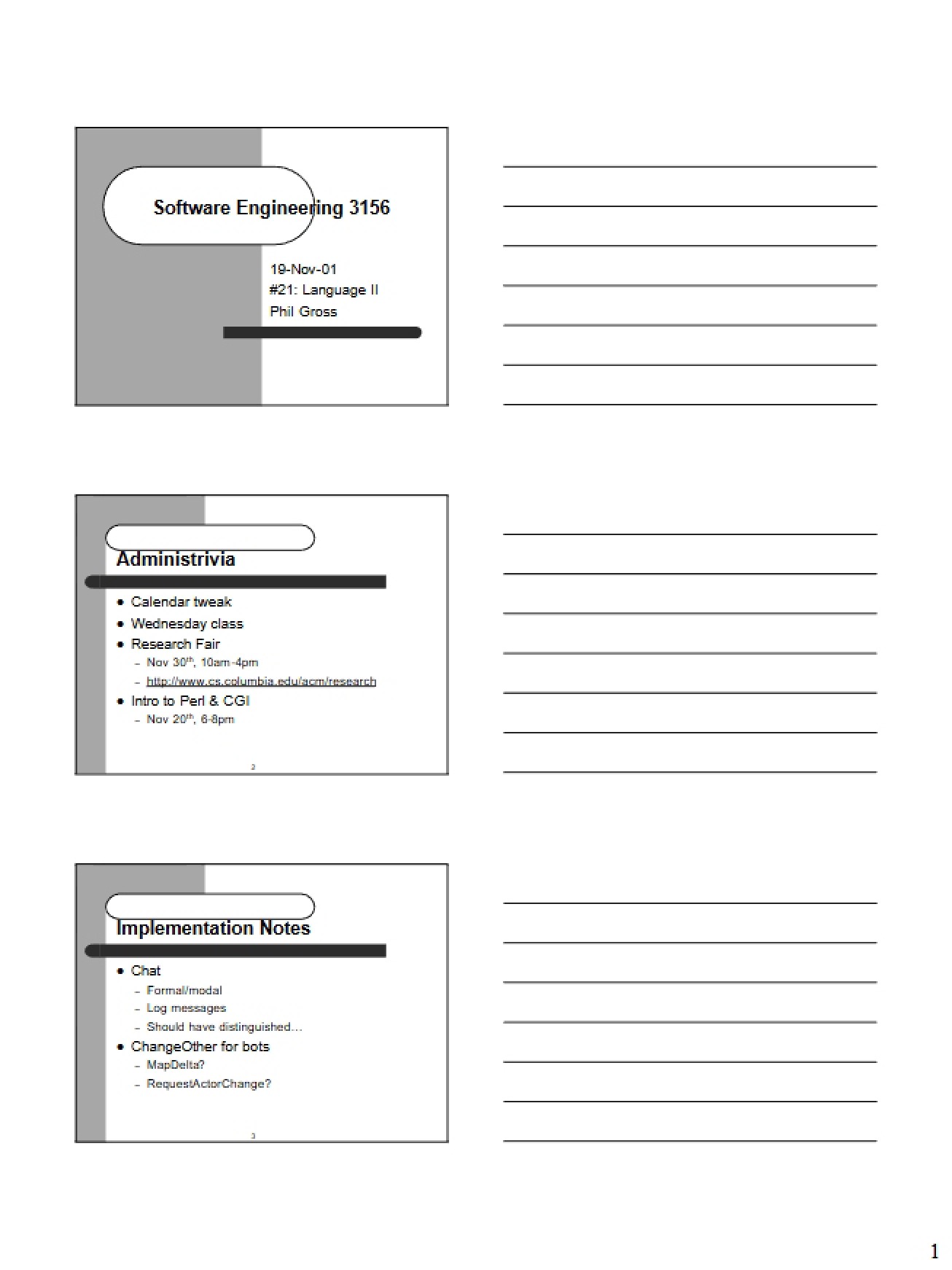 Lecture Notes for Software Engineering (3)