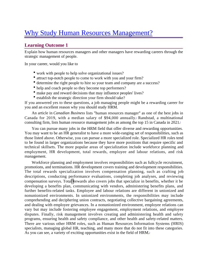 Why Human Resources Management is Rewarding