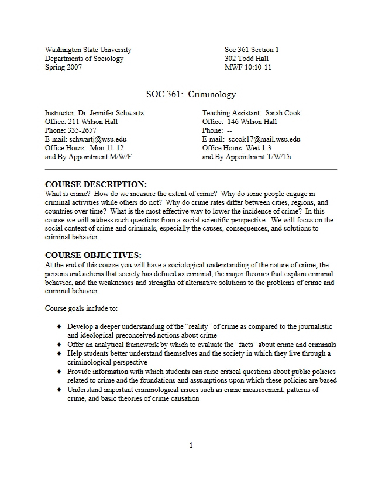 Course Syllabus