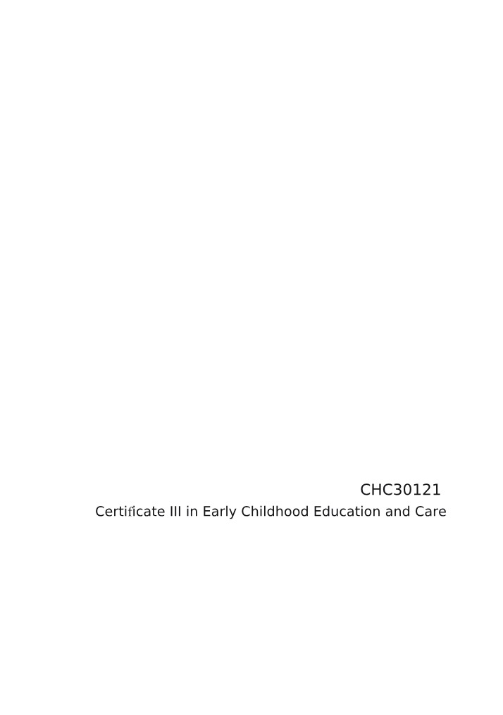 Diversity and Safe Practices in Early Childhood