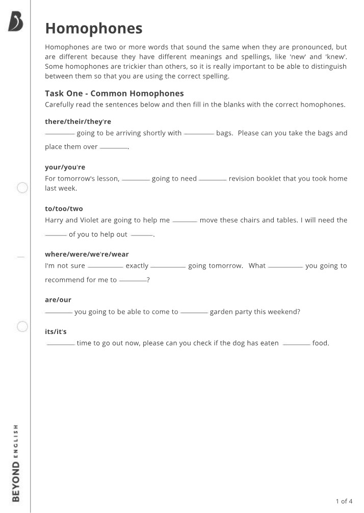 LAW 01 - Homophones Guide