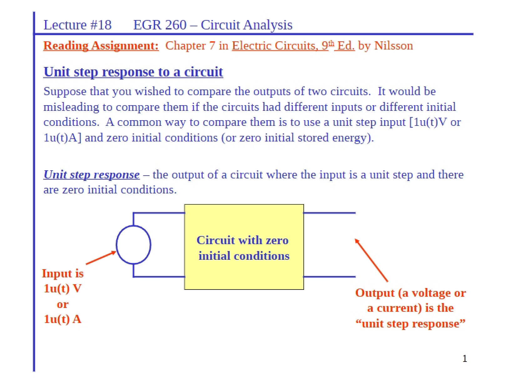 Notes on Circuit Analysis