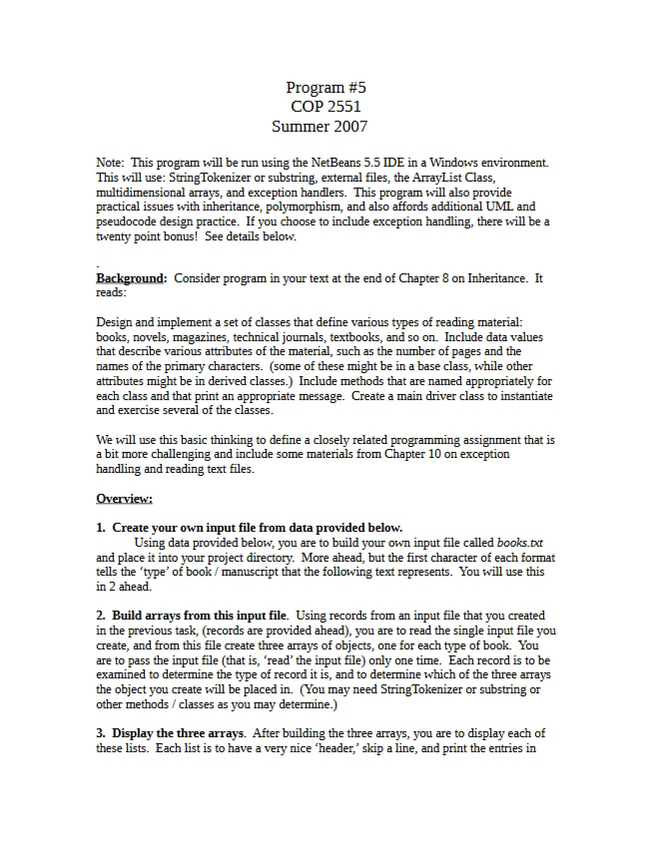 Intro to OOP Study Notes